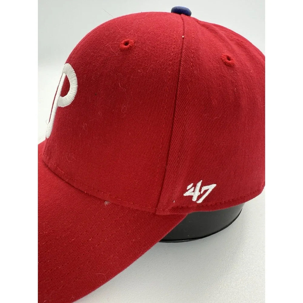 '47 Brand Philadelphia Phillies Hat/Cap - Strap Back - Red -‎ MLB youth